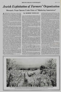 Robert Morgan, “Jewish Exploitation of Farmers’ Organizations,” Dearborn Independent, Apr. 12, 1924