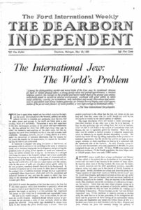 Dearborn Independent, May 22, 1920 (cover)