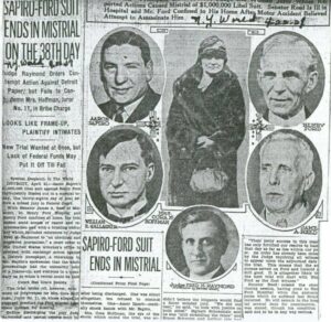 “Sapiro-Ford Suit Ends in Mistrial on the 38th Day,” New York World, Apr. 22, 1927