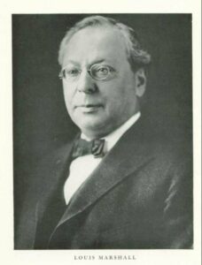 Louis Marshall, portrait, in Morton Rosenstock, Louis Marshall: Defender of Jewish Rights (Detroit: Wayne State University Press, 1965)