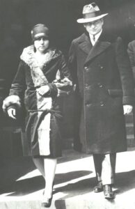 Janet and Aaron Sapiro leaving the courthouse, March 1927, from the collections of The Henry Ford
